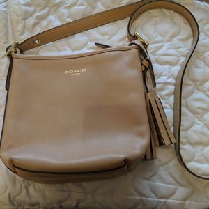 Tan coach purse